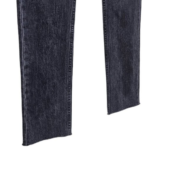 Reformation Brooke Jean in Pacific Size 26 High Rise Button Fly Straight Raw Hem - Picture 6 of 10